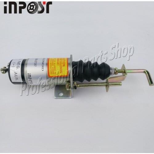 12V NEW FUEL SHUT-OFF SOLENOID 366-07197, SA-3405T, 1502-12C7U2B2S1, 757-23950 (2 terminals) For Lister Petter