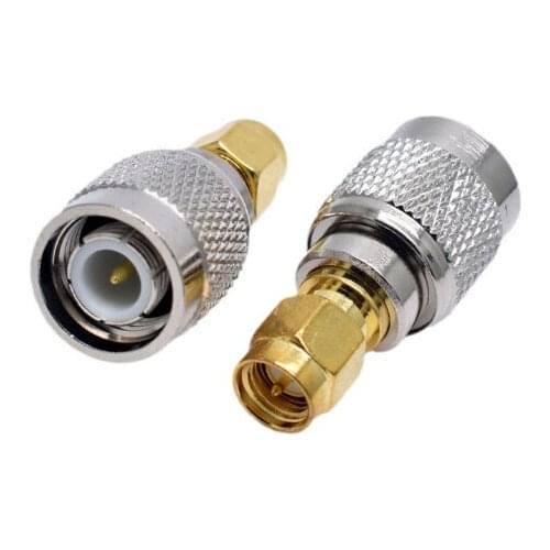 2pcs SMA Male To TNC Male Plug RF Coaxial adapter Connectors