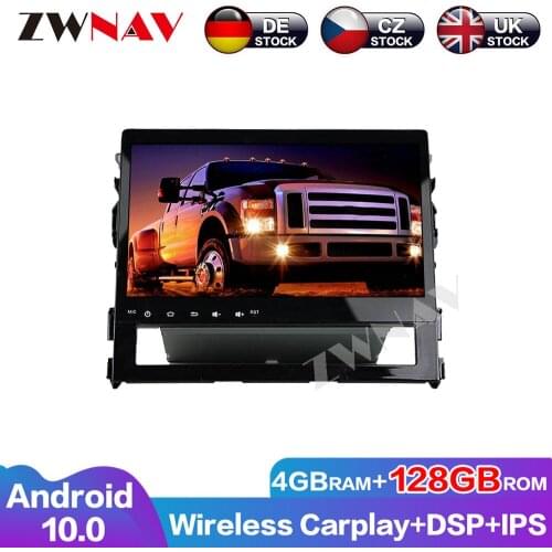 Audio Stereo Car accessaries ZWNAV 128G Carplay Android 10.0 Auto Radio DVD Player For Toyota Land Cruiser 2020 GPS Head unit