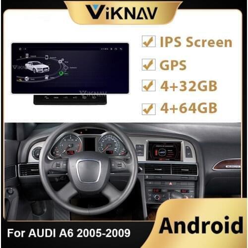 Android Car Radio Stereo Recorder For AUDI A6 2005 2006 2007 2008 2009 LHD RHD Car Screen DVD Multimedia Player GPS navigation