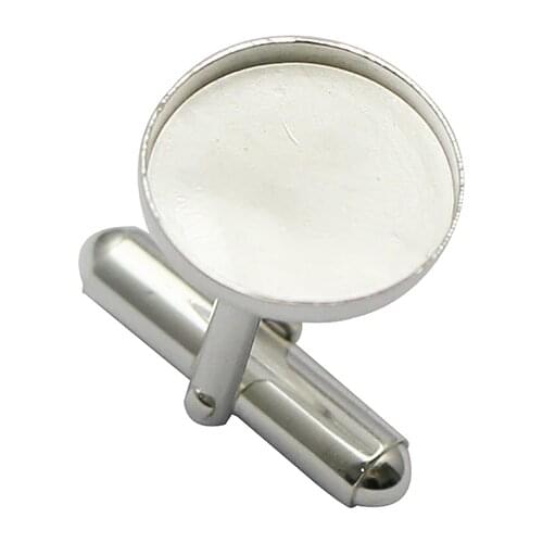 Beadsnice 925 sterling silver 14mm cufflinks base handmade jewelry diy gift for her ID37363