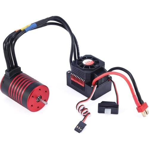 4500KV 5200KV Brushless Motor and 60A ESC with Heat Sink Combo Set Waterproof Dustproof For HSP Tamiya Axial for RC 1/10 RC Car