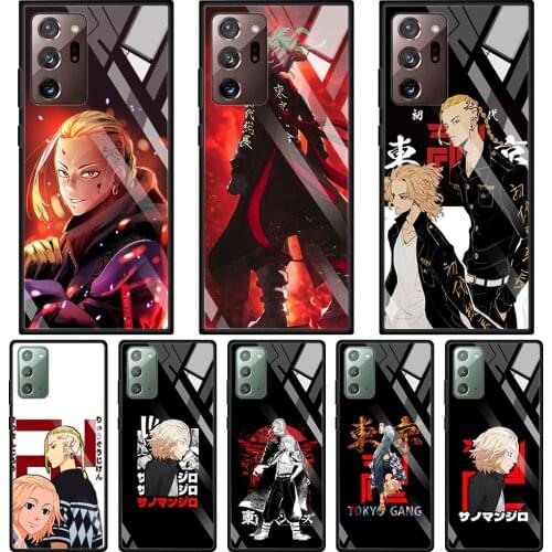 Tempered Glass Cases For Samsung Galaxy Note 20 Ultra 10 Plus Lite 5G 9 8 Back Cover Phone Shell tokyo revengers mikey