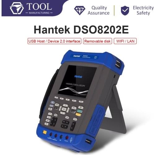 Hantek DSO8202E 5.6 inch Digital Automotive Oscilloscope PASS/FAIL Check function Portable Multimeter X-Y mode lowest price