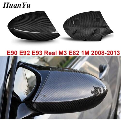 E92 M3 Dry Carbon Mirror Cover for BMW 3 Series E90 E92 E93 M3 E82 1M Side Door Rearview Caps 2008-2013