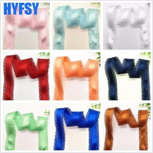 Hyfsy 10065 30mm lace ribbon 10 yards DIY gift packaging headwear handmade belt clothing materials satin Hair bow polyester