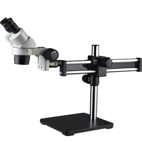 Electronic industry production line detection bracket double binocular stereo microscope universal rocker zoom stereo microscope