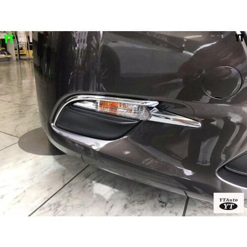 Car head light cover,auto front light trim for mazda 3 hatchbak 2017 ,ABS chrome,2pc/lot,car accessories