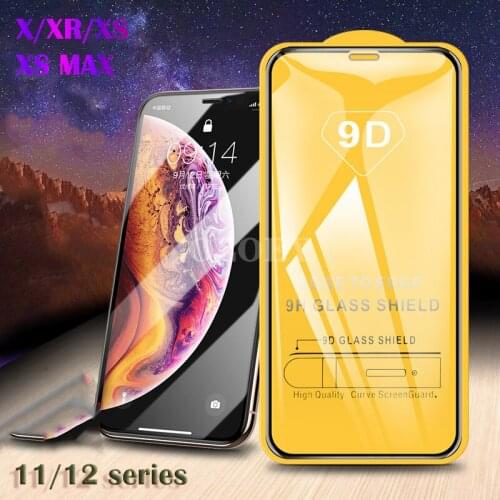 Mobile Phone Screen Protector Case For iPhone 11pro 12 Pro Max X XR XS MAX Tempered Glass For iphone12 11 Promax Protective Film