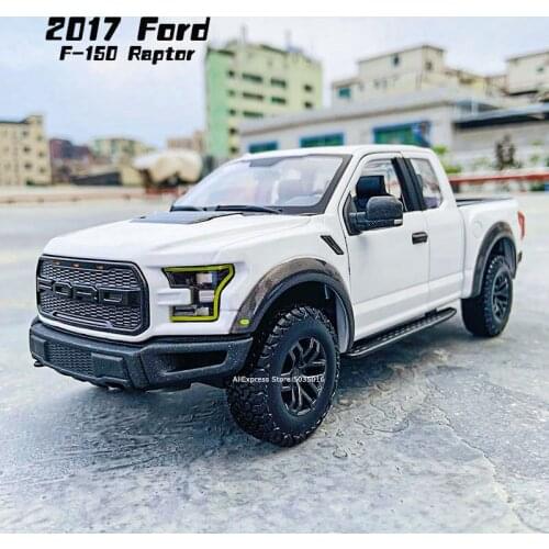 Maisto 1:24 20107 Ford Raptor F150 pickup white simulation alloy car model crafts decoration collection toy tools gift