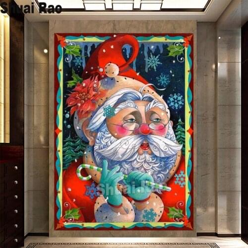 Diamond embroidery kits santa claus diamond art painting full 5d diy diamond painting diamond mosaic full round square drill