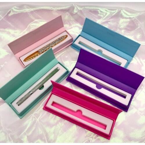 Wholesale Empty Eyeliner Glue Pen Packaging In Bulk 10pcs Waterproof Eye Liner Lash Box Magnetic Custom Boxes With Logo