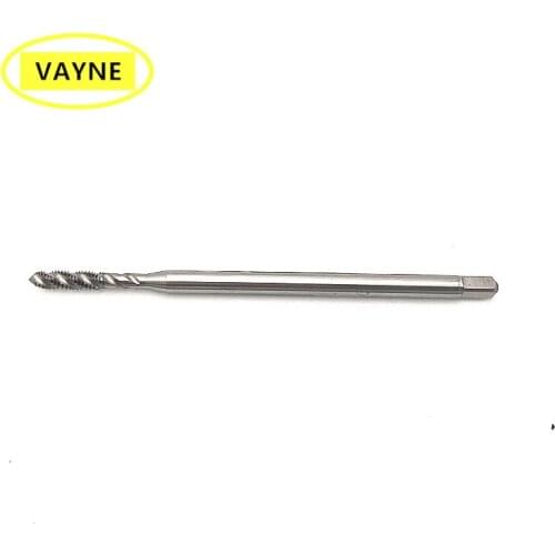 HSSE Long Shank 80MM Spiral Fluted tap M1.4X0.3 M1.6X0.35 M2 M2.5 X0.4 M3X0.5 M4X0.7 M5X0.8 M6 Metric Machine Screw Thread taps