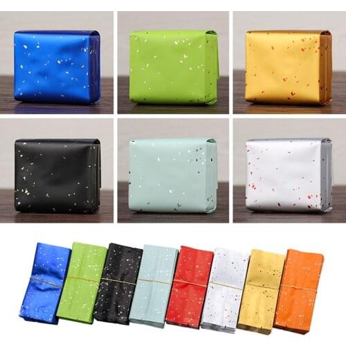 200pcs 8-15g Pure Aluminum Foil Tea Bag Food Coffee Packaging Bag Heat Sealing Storage Bags