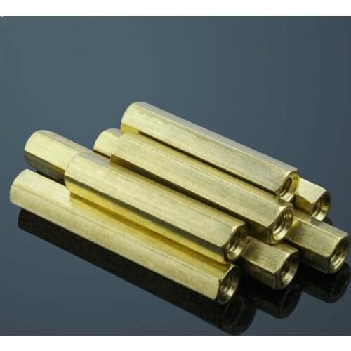 Flat Hollow Double Angle Copper Stud M4*45