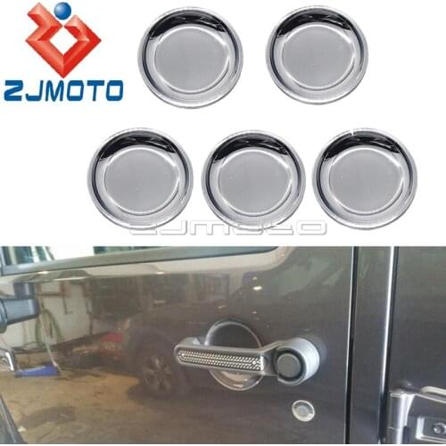 Custom for Jeep JK Wrangler 4-Door 2007-2016 2017 Car Accessories Silver Door Handle Bowl Recess Cover Guards
