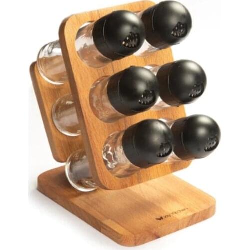 Transparent Spice Jar Set Salt and Pepper Seasoning Bottle Lid Kitchen Condiment Cruet Storage Container Spices Bottles Glass