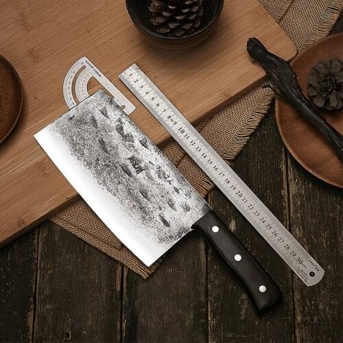 Hand Forged Duck Knife High Carbon Steel Roast Duck Knife Butcher Chef Knife Sharp Slicing Knife Kitchen Tang knife