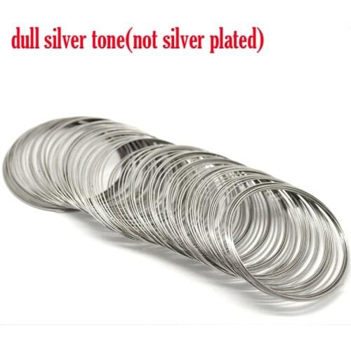DoreenBeads Silver Color Memory Beading Wire 65mm-70mm Dia. loops (B17930) yiwu