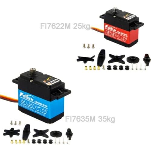 2ps Waterproof 25KG 35KG Feetech Digital 180° RC Metal Gear Servo Motor 1/8 Baja 5h SS Car TRX4 RC Crawler Truck Steering servo