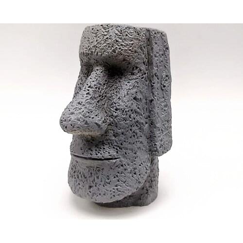 3D Easter Island stone statue silicone mold for concrete making model diy candle soap mold home decoration tools