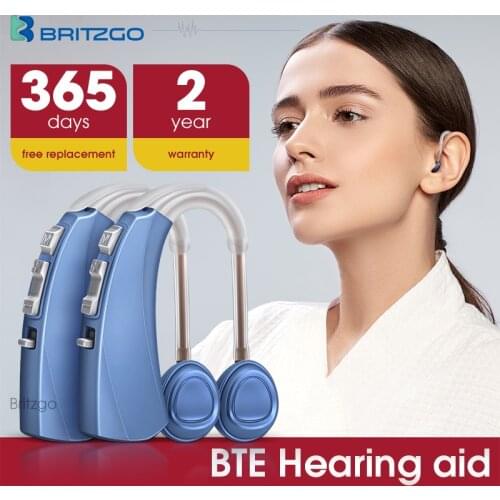 Britzgo Hearing Aid,Magnetic Suction Charging Noise Reduction Deaf Aid,Digital Mini Wireless Invisible Sound Amplifier VHP-1220
