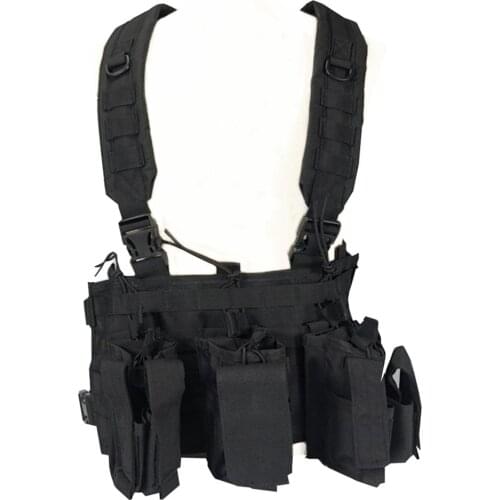 Tactical Military Chest Rig Carrier Armor Plate Harness Rifle Pistol Magazine Pouch Hunting Vest