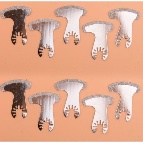 2sets/10pcs Universal Oscillating Multi Tool Diamond Segment Swing Grit Grout Saw Blade