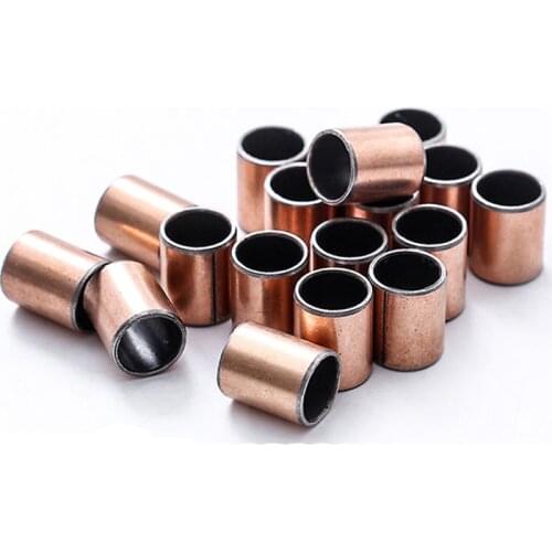 10pcs ID 11mm OD 13mm opening compound bearing wear-resistant bush brass sets self-lubricating oil bushing 8mm-12mm length