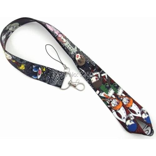 10 pcs/lot Anime Persona 5 phone lanyard straps P5 SKULL PANTHER MONA keychain key chain rope keyring key ring strap
