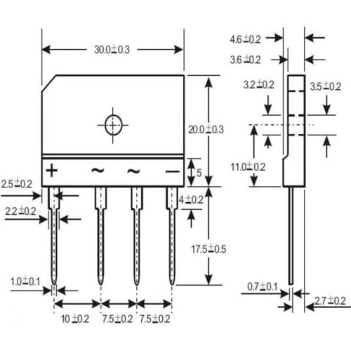 4pcs/lot GBU805 GBU806 GBU807 GBU808 ZIP-4