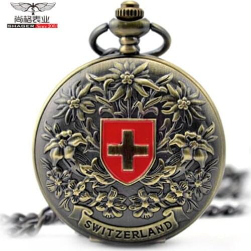 5pcs/lot Antique Bonze Roman Number Mechanical Pocket Watch with FOB Chain Hand-winding Steampunk Full Steel for Men Women