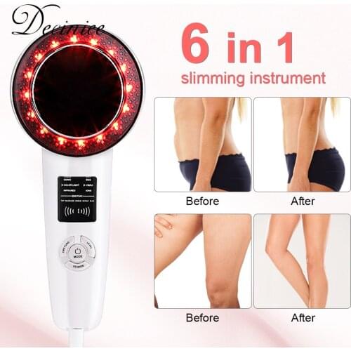 6in1 EMS Ultrasound Cavitation Body Slimming Massager Fat Burner Anti Cellulite Infrared Ultrasonic Facial Lifting Weight Loss