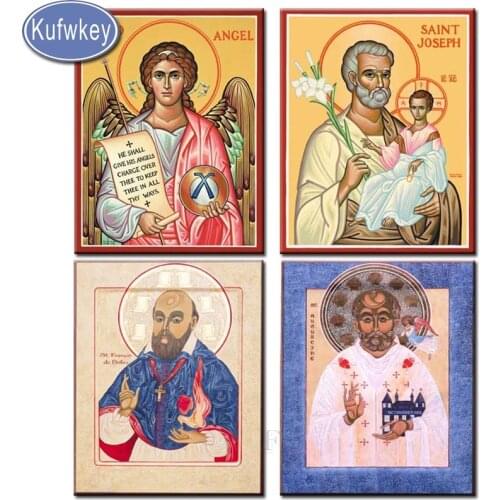Holy Epiphany diamond painting square drill cross stitch mosaic diamond embroidery St. Francis de icon,religious saints holy gif