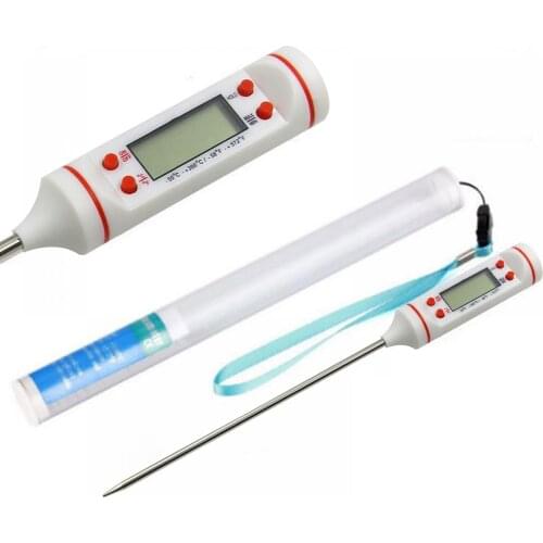 Digital Meat Thermometer Cooking Food Kitchen Bbq Probe Water Milk Oil Liquid Oven Digital Temperaure Sensor Meter