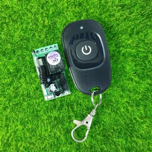 DC12V 1CH wireless remote control switch transmitter & receiver Security alarm/door switch/light sign