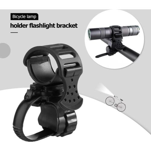 Lamp Holder Universal 360 Degree Rotating Bike Handlebar Mount Flashlight Torch Mount Clamp Clip Holder Grip Bracket