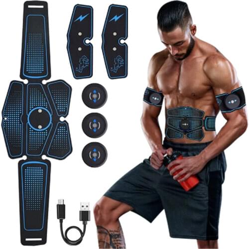 EMS Wireless Muscle Stimulator Abdominal Toning Belt Abdominal Muscle Trainer Exerciser Body Muscle ABS Fitness Gym Equipment