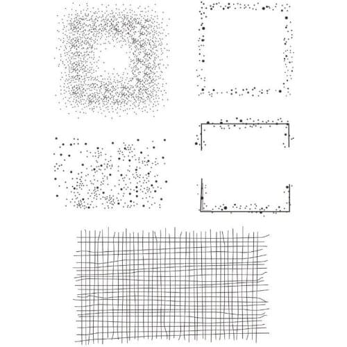 Moire Spots Background Transparent Clear Silicone Stamp Seal DIY Scrapbooking photo Album A0246