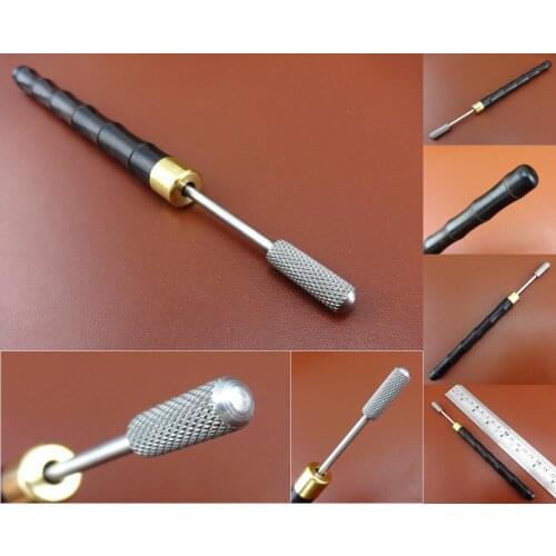 Leather Craft Pro Edge Oil Dye Roller Applicator Treatment Painting Making Pen Tool - Groover Skiver Beveler Awl Slicker Burnish