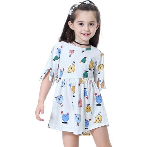 Little girls summer dresses 2020 kids dresses for girls cotton dress baby girl clothes children size 2 3 4 5 6 7 8 years