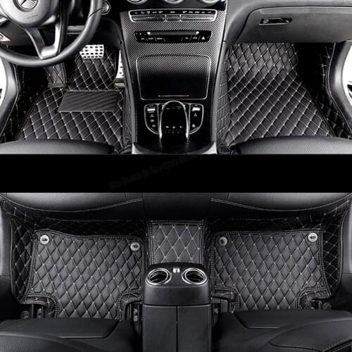 Lsrtw2017 Leather Car Floor Mat for Seat Ibiza 2017 2018 2019 2020 2021 MK5 Auto Interior Styling Accessories Cover Carpets