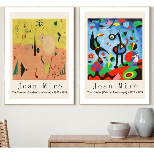 Joan Miro Line Geometry Modular Wall Art Canvas Painting Nordic Posters And Prints Wall Pictures For Living Room Vintage Decor