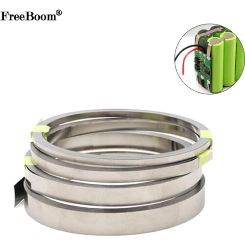 18650 Li-ion Battery Nickel Sheet Plate Nickel Plated Strip Connector 0.1mm Steel Belt Spot Weld Machine Battery Welder 10m