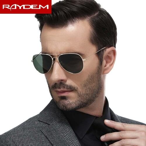 2018 Adult Men Hot sale/pilot The New Glass Lenses Polarized Sunglasses Women Retro Male Driver Driving Gemajing Trendsetter3026