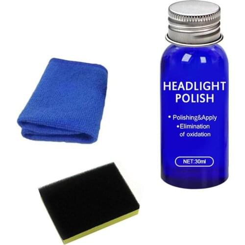New Car Headlight Lens Restoration Fluid Repair Kit Plastic Light Polish Cleaner 10ml 30ml Can Choose