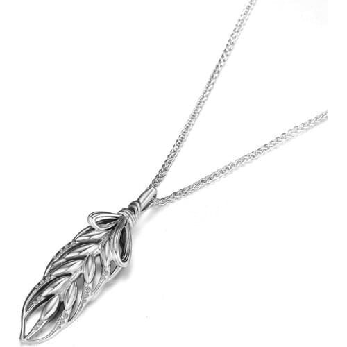 Floating Grains Necklace with Pendant Fits Original European Charms Sterling Silver Necklace For Woman DIY Fashion Jewelry