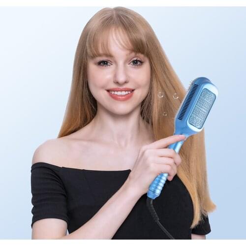 Cold Wind Comb Ice Therapy Comb Brush Anion Straight Comb Blow Comb Heatless Brush Electric Straightener Comb