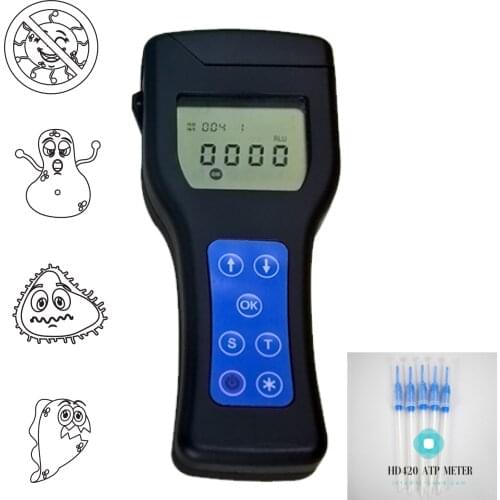 HISEED Handheld ATP fluorescence detector water quality surface microorganism food safety surface bacterial microorganism tester