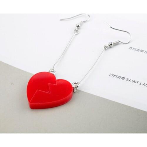 JoJos Bizarre Adventure Earrings Kakyoin Noriaki Cosplay Earring Props Ear Stud heart earrings